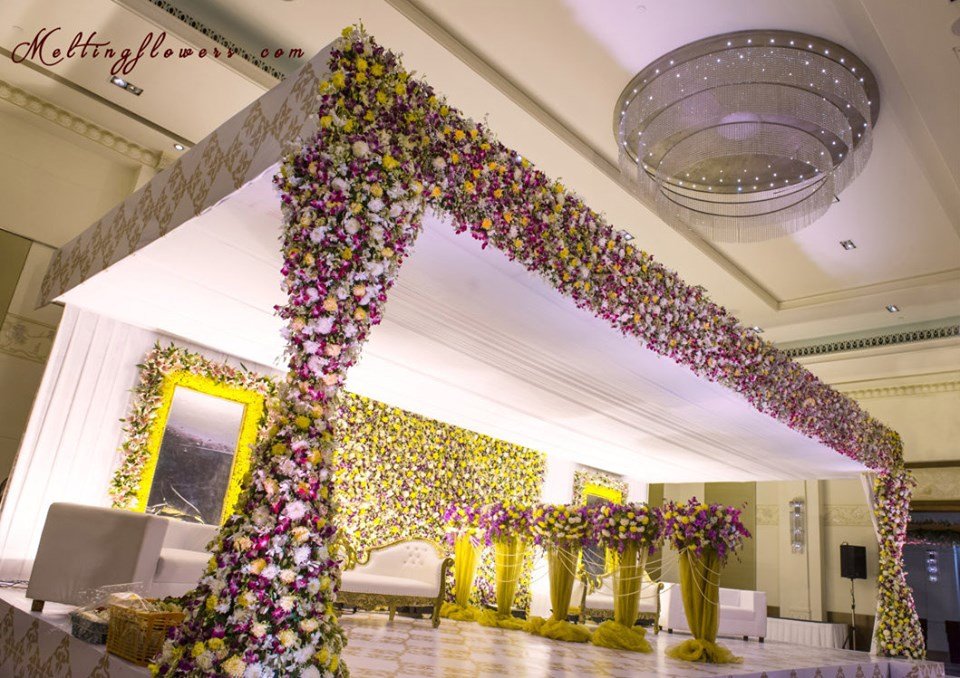 Event Stage Or Backdrop Decoration- An Influx Of Flowers!