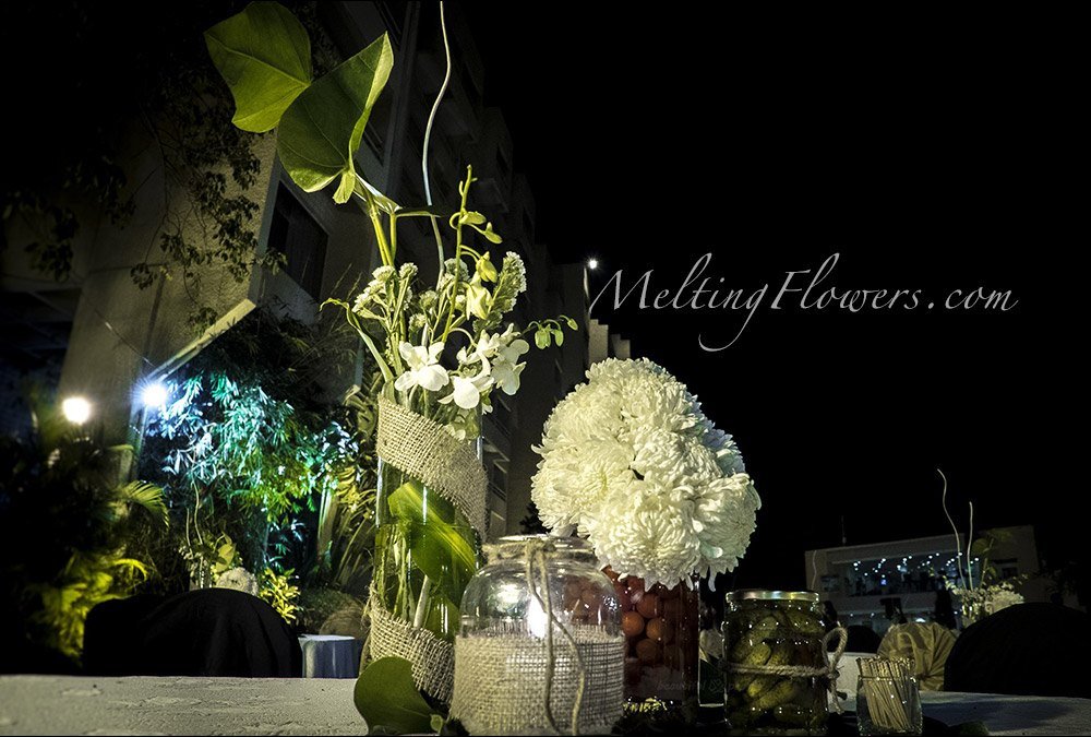 outdoor floral centerpiece | Wedding Decorations, Flower Decoration